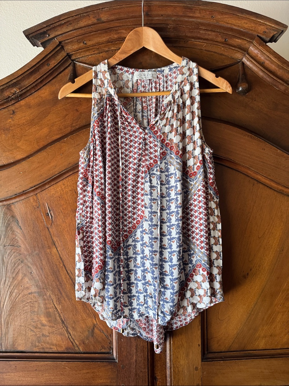 Bohemian Sleeveless Patchwork Blouse